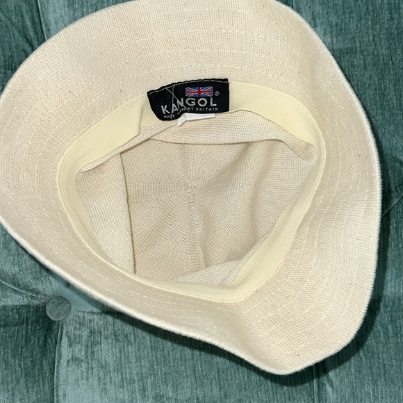 Kangol Cream Cotton Linen Look Bucket Hat - Picture 3 of 7